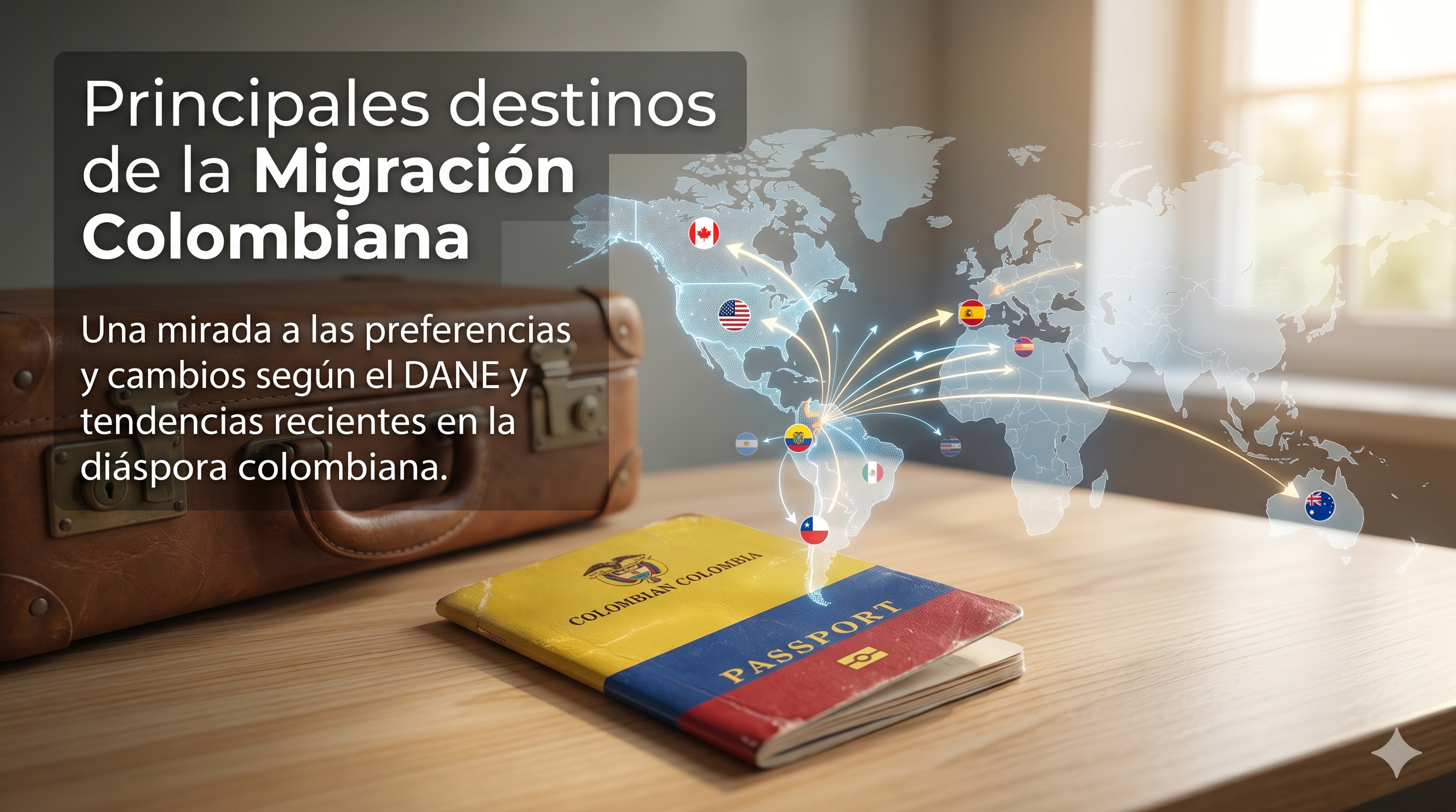 Principales destinos de la Migración Colombiana
